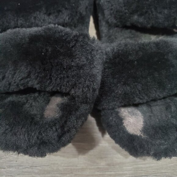 UGG Australia Fuzzy Yeah Slide Slippers Soft Sheepskin Shearling Slip Ons Size 8 - Picture 9 of 13